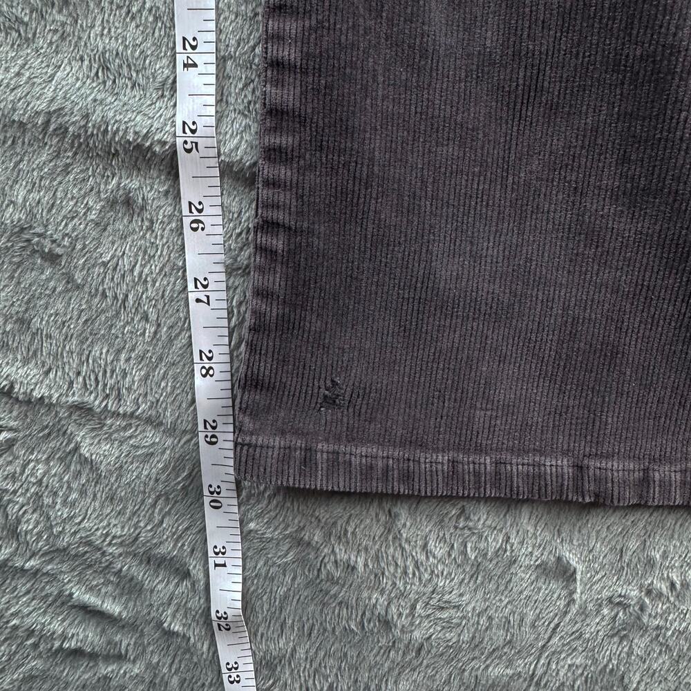 prAna Womens Size 6 Corduroy Pants Gray Purple Bootcut Patch Pocket Stretch - Picture 13 of 16